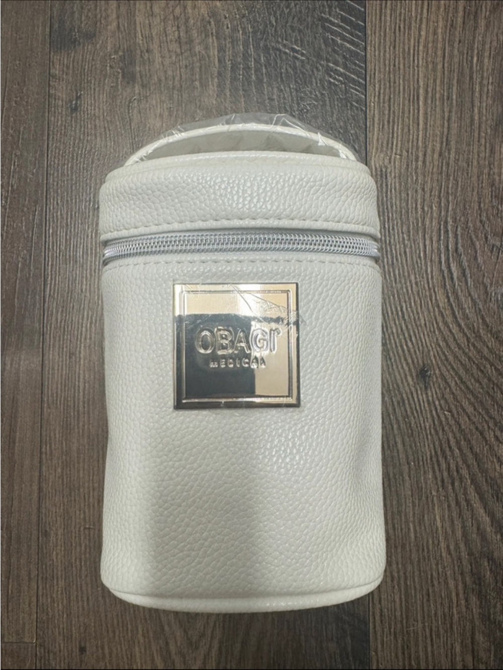 Obagi White Cosmetic Travel Pouch with Silver Plaque